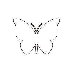 Wall Mural - Butterfly vector icon illustration sign