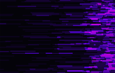Wall Mural - vector glitch on a black background. abstract texture.