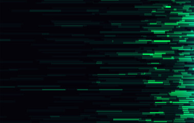 Wall Mural - vector glitch on a black background. abstract texture.