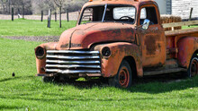 Vintage And Rusty Abandoned Truck