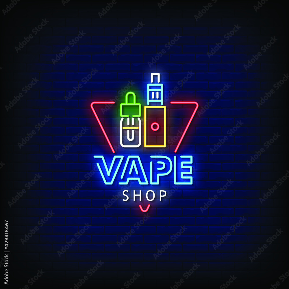Vaping Shop Logo Neon Signs Style Text Vector Stock Vector | Adobe Stock Vaping Shop Logo Neon Signs Style Text Vector Stock Vector | Adobe Stock