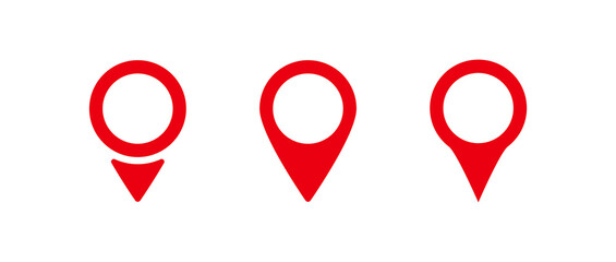 Wall Mural - pointer location. pointer icon. pin icon. popular pointer icons. location map icon. gps pin symbol. 