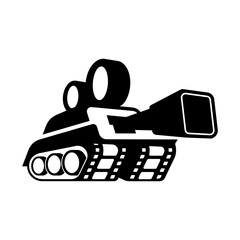 Creative Tank Camera Cameraman Action War Film Movie Video Cinema Production logo design