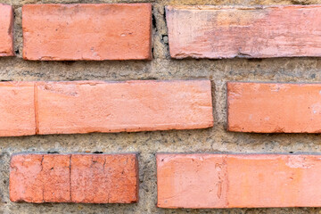 Old brick wall with weathered details