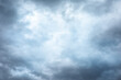 © Vipada - Dramatic cloudscape scenery, overcast weather above dark blue sky. Storm clouds floating in rainy season, beautiful abstract of nature. White and grey cloudy environment background, dull weather day.