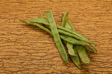 Green bean heap for cooking