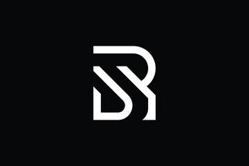 creative innovative initial dr logo and rd logo. dr letter minimal luxury monogram. rd professional 