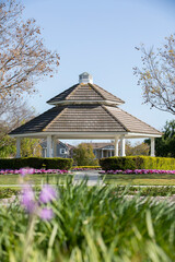 Wall Mural - Daytime view of the public city square of Ladera Ranch, California, USA.