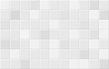 Square Tiles Seamless Pattern. White Ceramic Tile Background.