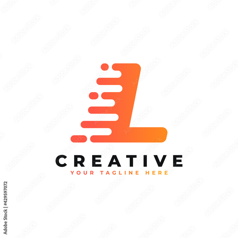 Initial Letter L Fast Speed Logo. Alphabet Suitable for Fast, Power ...