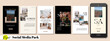 Social media banner. Vector cover. Layout for promotion. Design backgrounds web pack. Mockup for personal gold blog, luxury shop. Set of stories, sale post frame templates. style story bundle smm. a4 