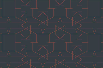 Wall Mural - seamless, abstract background pattern made with lines forming polygonal geometric shapes. modern, cr