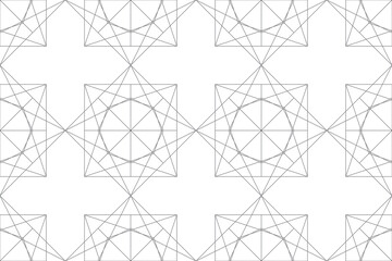Wall Mural - seamless, abstract background pattern made with lines forming geometric polygonal forms in technolog