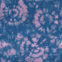 Poster - Jeans fashion background. Denim blue and pink tie dye grunge textured seamless pattern