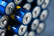 Alkaline battery size AAA with selective focus close-up