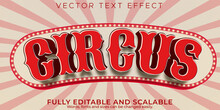 Editable Text Effect, Vintage Circus Text Style