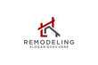 © Catharsis - Letter L for Real Estate Remodeling Logo. Construction Architecture Building Logo Design Template Element.