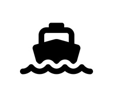 Ferry Boat Transportation Icon