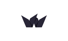 Creative W Black White Color Logo Modern Business Company