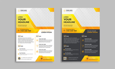 Creative construction tools cover A4 template for a report and brochure design, flyer, leaflets decoration for printing and presentation.