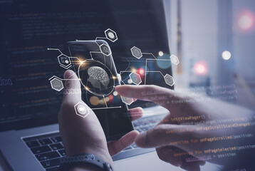 Wall Mural - ai, artificial intelligence, digital software technology, mobile app development, internet of things