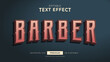 Barber Vintage Style Editable Text Effects