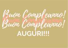 Buon Compleanno Tre Volte

Cartolina D'augurio Per Un Giorno Unico Da Festeggiare.
