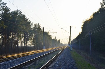 train passing through the railway