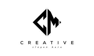 Letter CM creative logo design vector