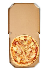 Sticker - pizza box food cardboard delivery package meal dinner lunch