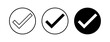 © Oliviart - Check icons set. check mark icon. check list button icon. Tick