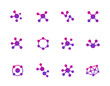 Connections or connect icons on white, vector