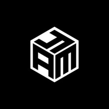 AMY Letter Logo Design With Black Background In Illustrator, Cube Logo, Vector Logo, Modern Alphabet Font Overlap Style. Calligraphy Designs For Logo, Poster, Invitation, Etc.	