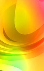 Abstract background with colorful gradient. Vibrant graphic wallpaper with stripes design. Fluid 2D illustration of modern movement.