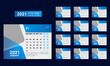 © Behind The Design 31 - New year Desk calendar template for corporate business company Modern with creative design
