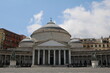 White Church San Francesco di Paola at Piazza del Plebiscito in Naples, Italy