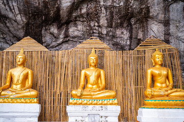 This is the gold Buddha statue in Thailand,Thai style.