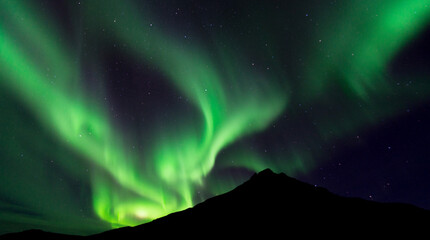 northern light background with space
