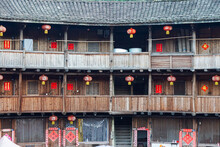 The Fujian Tulou, The Chinese Rural Earthen Dwelling Unique To The Hakka Minority In Fujian Province In China.