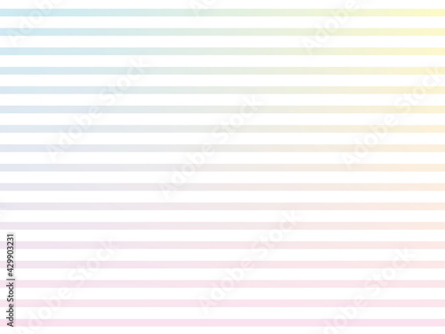 Background Image 広告 背景 ストライプ バックグラウンド ベクター イラスト ボーダー 透過 虹色 レインボー 春 可愛い ピンク 水色 黄色 パステルカラー Cute Rainbow Color Image Background