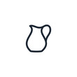 pitcher icon drink symbol vector illustration simple design element logo template