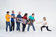 © Gecko Studio - Diverse people group portrait on white background