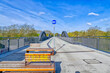Radwanderweg auf einer Eisenbahnbrücke in Mülheim Ruhr