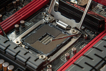 Canvas Print - Cpu socket motherboard 3