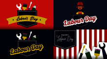 Happy Labour Day Background Illustration Vector. 1st Of May Labour Day Background Vector.