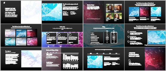 Wall Mural - vector templates for website design, presentations, portfolio. templates for presentation slides, fl
