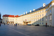 Old royal palace in Prague Castle courtyard, Czech Republic
