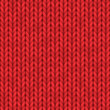 Realistic knit texture, knitted seamless pattern or red wool knitwear ornament