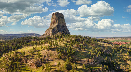 Wall Mural - Panorama view at Devils Tower National Monument  - Wyoming 