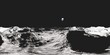 Lunar landscape. HDRI . equidistant projection. Spherical panorama. panorama 360. environment map